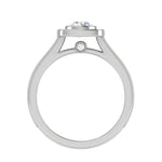 Load image into Gallery viewer, 0.50 cts Solitaire Halo Diamond Shank Platinum Ring JL PT RH RD 246   Jewelove.US
