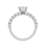 Load image into Gallery viewer, 0.30 cts Solitaire Platinum Diamond Shank Ring JL PT REWS1167   Jewelove.US
