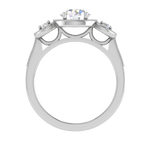 Load image into Gallery viewer, 1 Carat Solitaire Halo Diamond Accents Platinum Ring JL PT R3 RD 108   Jewelove.US

