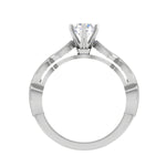 Load image into Gallery viewer, 0.30 cts Solitaire Diamond Accents Platinum Ring JL PT RP RD 153   Jewelove.US

