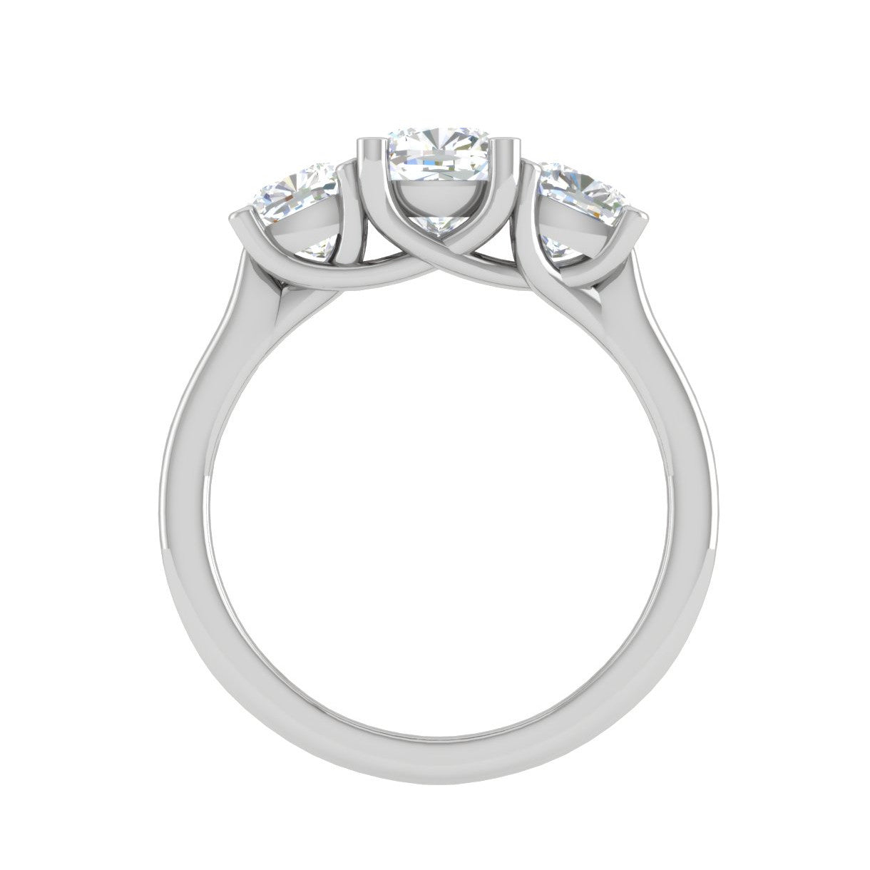 0.50cts. Cushion Solitaire Diamond Platinum Ring JL PT R3 CU 127   Jewelove.US