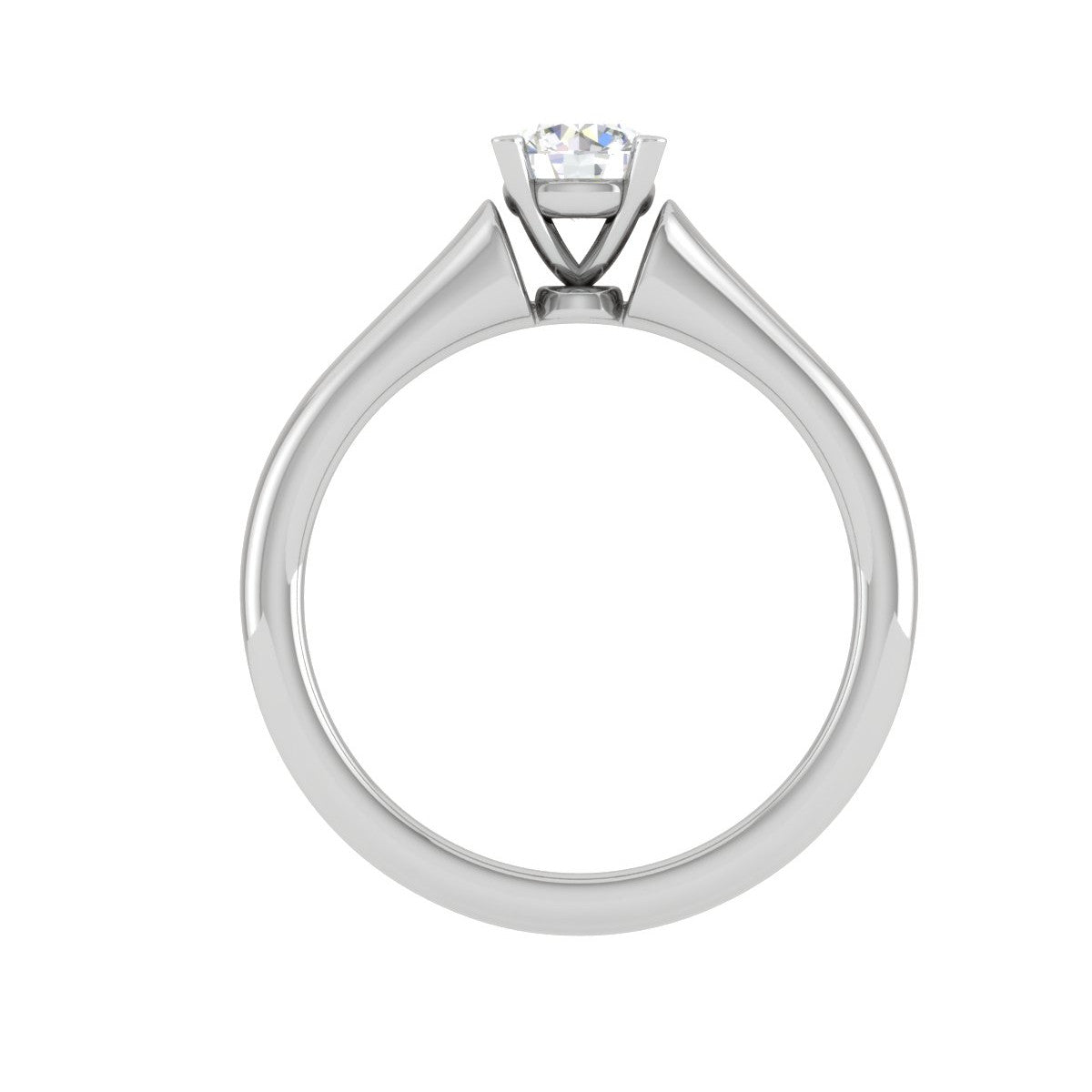0.50 cts Solitaire Platinum Ring JL PT RS RD 112   Jewelove.US