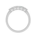 Load image into Gallery viewer, 25 Pointer Half Eternity Platinum Princess cut Diamonds Ring for Women JL PT WB PR 138   Jewelove
