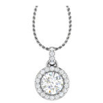Load image into Gallery viewer, Platinum Solitaire Pendant for Women JL PT P PF RD 113  Default-Title Jewelove.US
