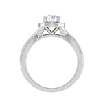 Load image into Gallery viewer, 0.30 cts. Solitaire Platinum Halo Diamond Engagement Ring JL PT WB6003E   Jewelove
