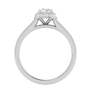 0.50 cts Pointer Solitaire Platinum Diamond Ring JL PT RH RD 227   Jewelove.US