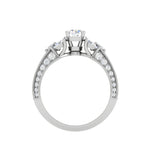 Load image into Gallery viewer, 0.30 cts Solitaire with Pear Diamond Split Shank Platinum Ring JL PT MHD0215M   Jewelove.US
