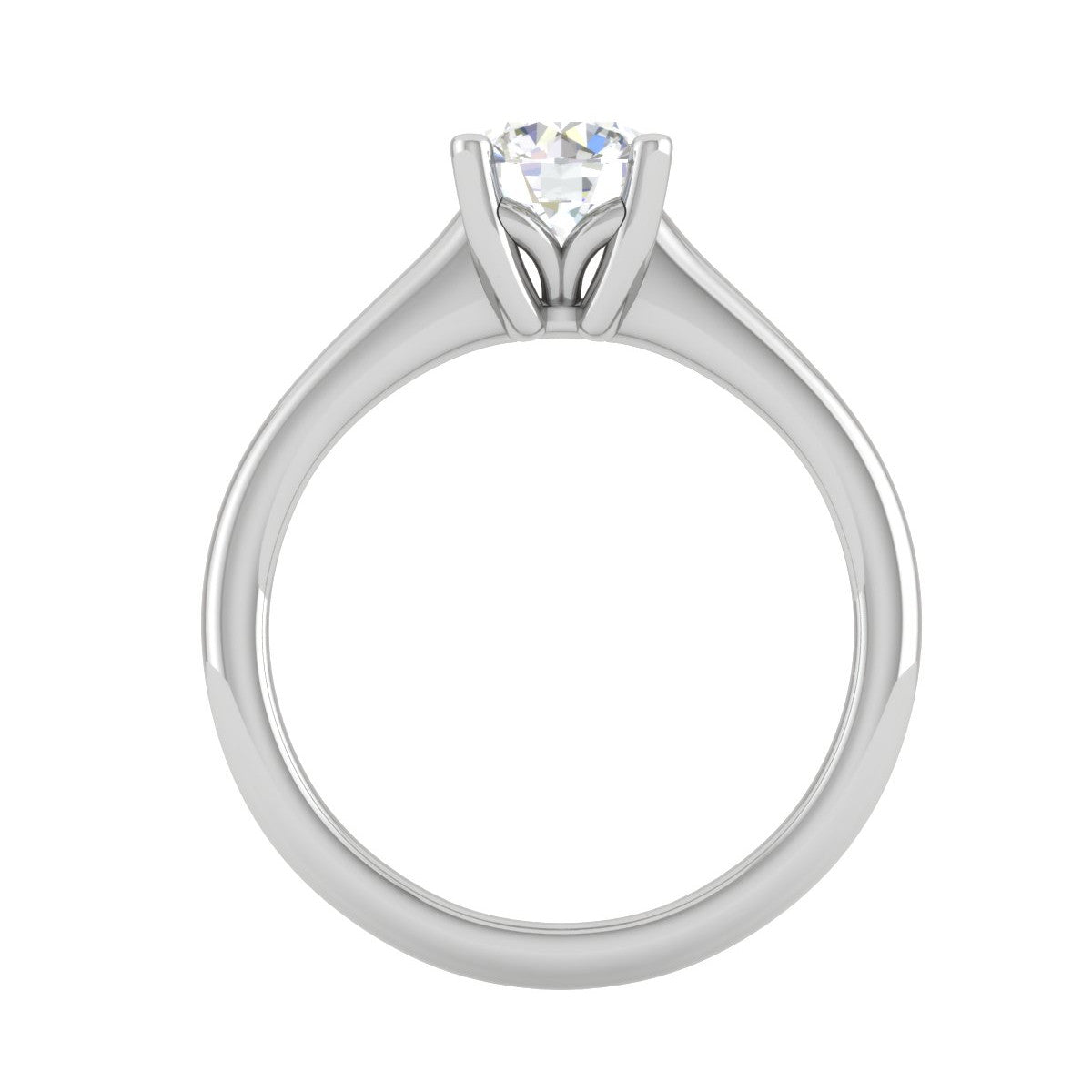 1 Carat Solitaire Platinum Ring JL PT RS RD 113   Jewelove.US