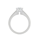 Load image into Gallery viewer, 0.30 cts. Princess Cut Solitaire Shank Platinum Diamond Engagement Ring JL PT MHD267EG   Jewelove.US
