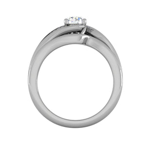 0.30 cts Solitaire Shank Diamond Platinum Ring JL PT RP RD 222   Jewelove.US