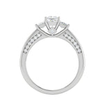 Load image into Gallery viewer, 0.30cts. Princess Cut Diamond Split Shank Platinum Ring JL PT RP PR 213   Jewelove.US
