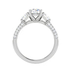 Load image into Gallery viewer, 0.70 cts. Solitaire Accents Diamond Shank Ring JL PT R3 RD 101   Jewelove.US
