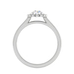 Load image into Gallery viewer, 0.30 cts Solitaire Single Halo Diamond Platinum Ring for Women JL PT RV RD 133   Jewelove
