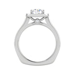 Load image into Gallery viewer, 0.70cts Solitaire Halo Diamond Shank Platinum Ring JL PT RH RD 156   Jewelove.US
