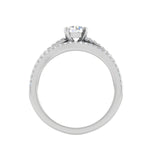 Load image into Gallery viewer, 0.30cts Solitaire Diamond Split Shank Platinum Ring JL PT RV RD 162   Jewelove
