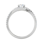 Load image into Gallery viewer, 0.50 cts. Platinum Solitaire Ring with Twisted Diamond Shank JL PT RH RD 225   Jewelove.US
