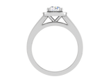 Load image into Gallery viewer, 0.70 cts Solitaire Single Halo Platinum Ring JL PT RH RD 106   Jewelove.US
