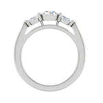 Load image into Gallery viewer, 0.70 cts Solitaire with Pear Cut Diamond Accents Platinum Ring JL PT R3 RD 102   Jewelove.US
