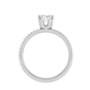 0.30 cts Solitaire Diamond Split Shank Platinum Ring JL PT RP RD 180   Jewelove.US