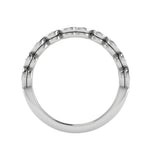 Load image into Gallery viewer, 5 Pointer Platinum Half Eternity Diamond Ring for Women JL PT WB RD 130   Jewelove
