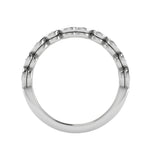 Load image into Gallery viewer, 5 Pointer Platinum Half Eternity Diamond Ring for Women JL PT WB RD 130   Jewelove
