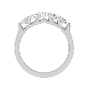 5 Diamond Platinum Ring for Women JL PT WB RD 100   Jewelove