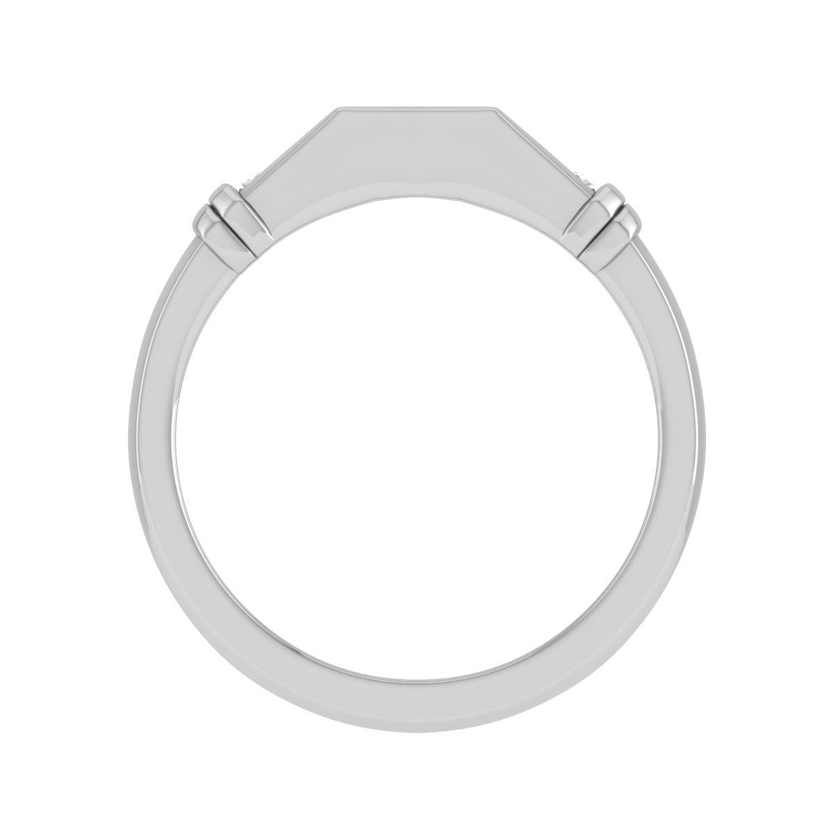 Platinum Ring with Diamonds for Women JL PT MB RD 103   Jewelove.US