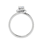 Load image into Gallery viewer, 0.30 cts Solitaire Halo Diamond Shank Platinum Ring JL PT RP RD 177   Jewelove.US

