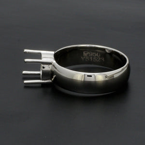 Platinum 4 Prong  Mounting Ring for Men JL PT 1220-M   Jewelove.US
