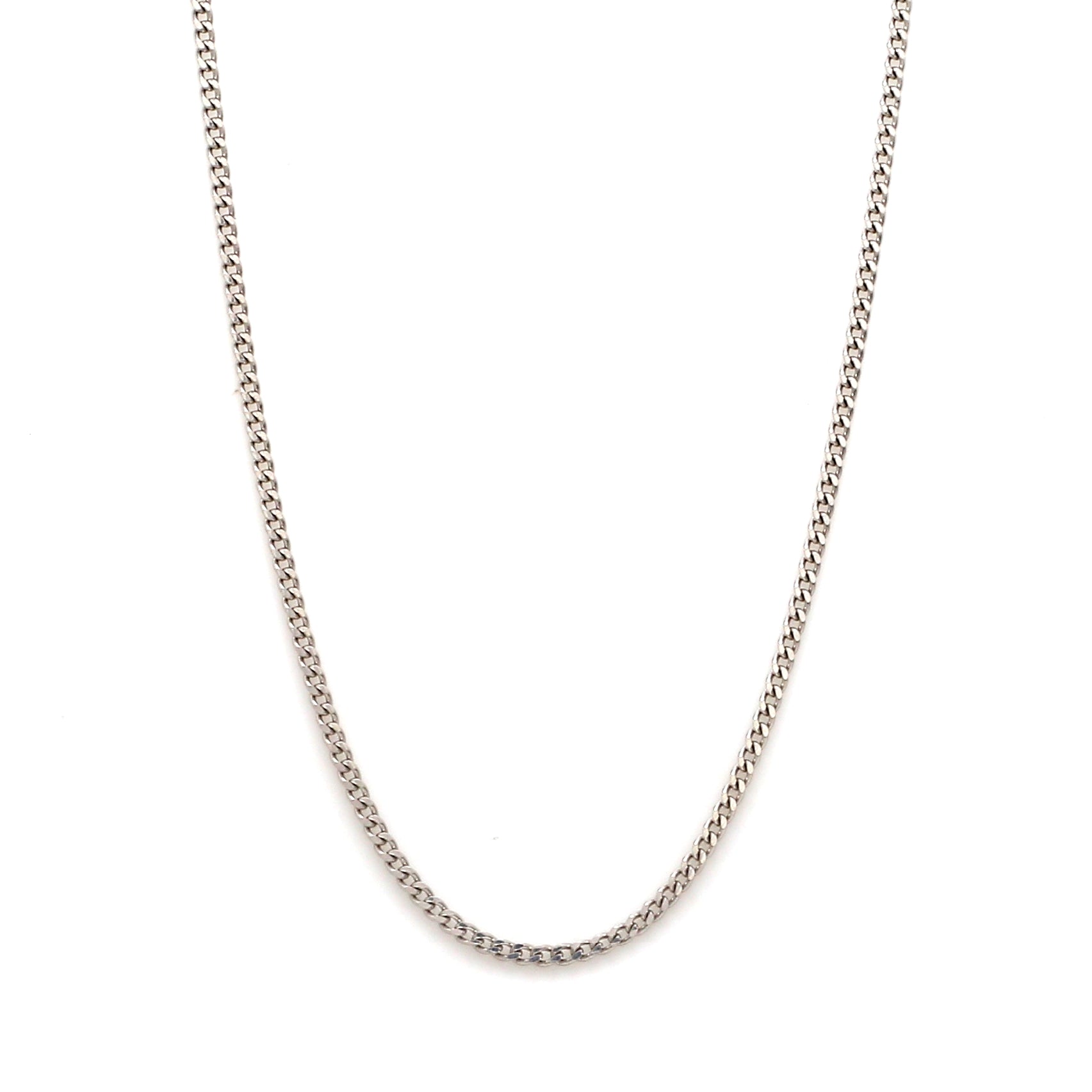 2mm Platinum Curb Chain Uni-sex JL PT CH 982-A   Jewelove.US