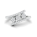 Load image into Gallery viewer, Designer Platinum Ring with Diamonds for Women JL PT 974
