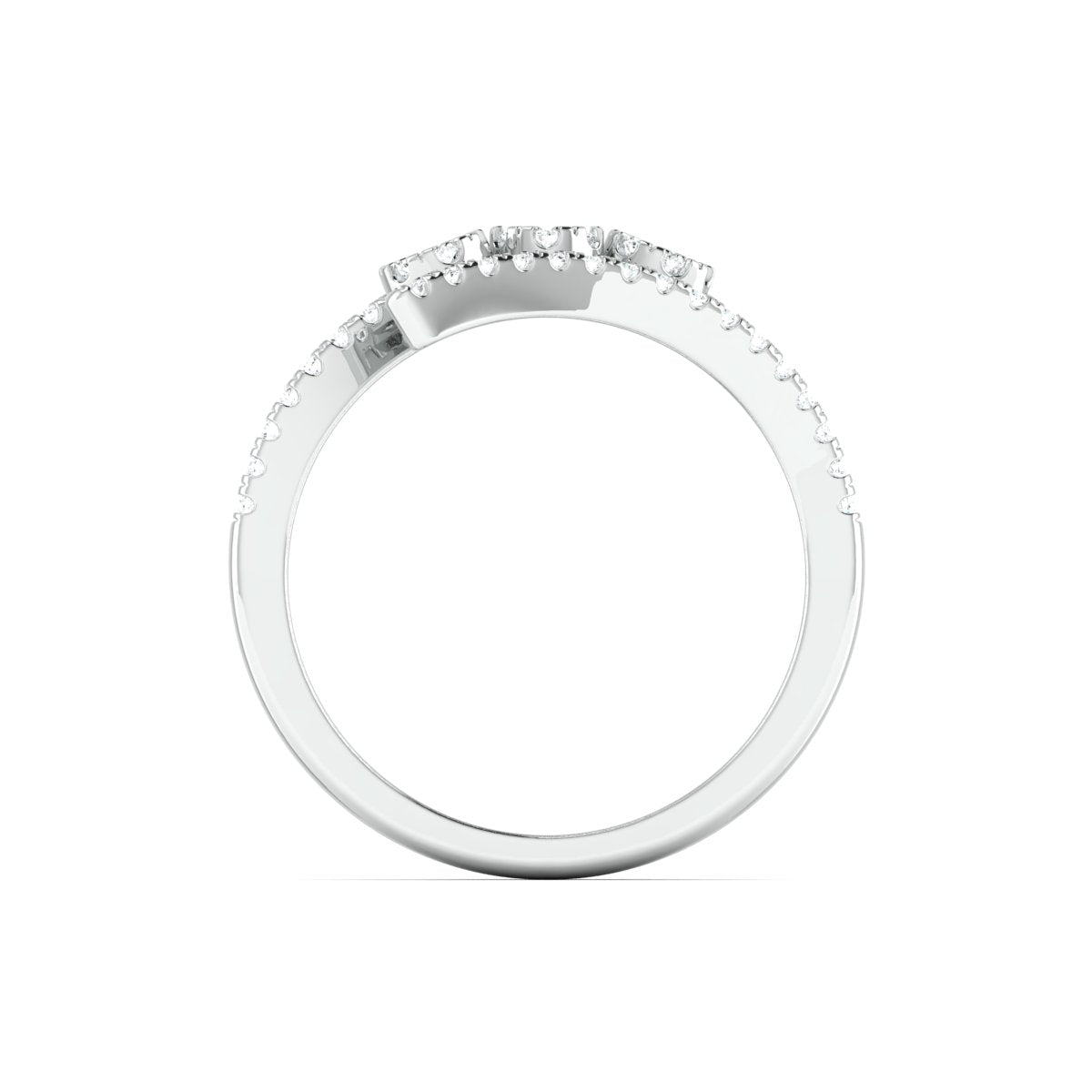 Designer Platinum Ring with Diamonds for Women JL PT 974   Jewelove.US
