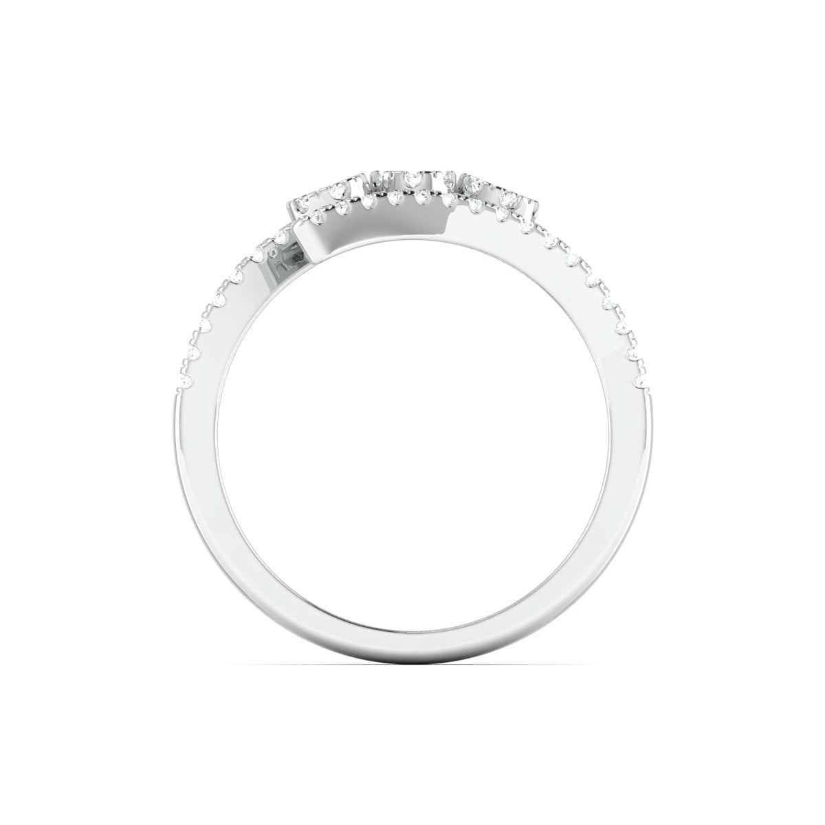 Designer Platinum Ring with Diamonds for Women JL PT 974