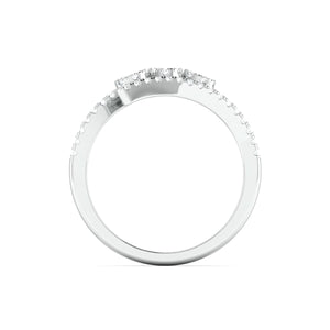 Designer Platinum Ring with Diamonds for Women JL PT 974