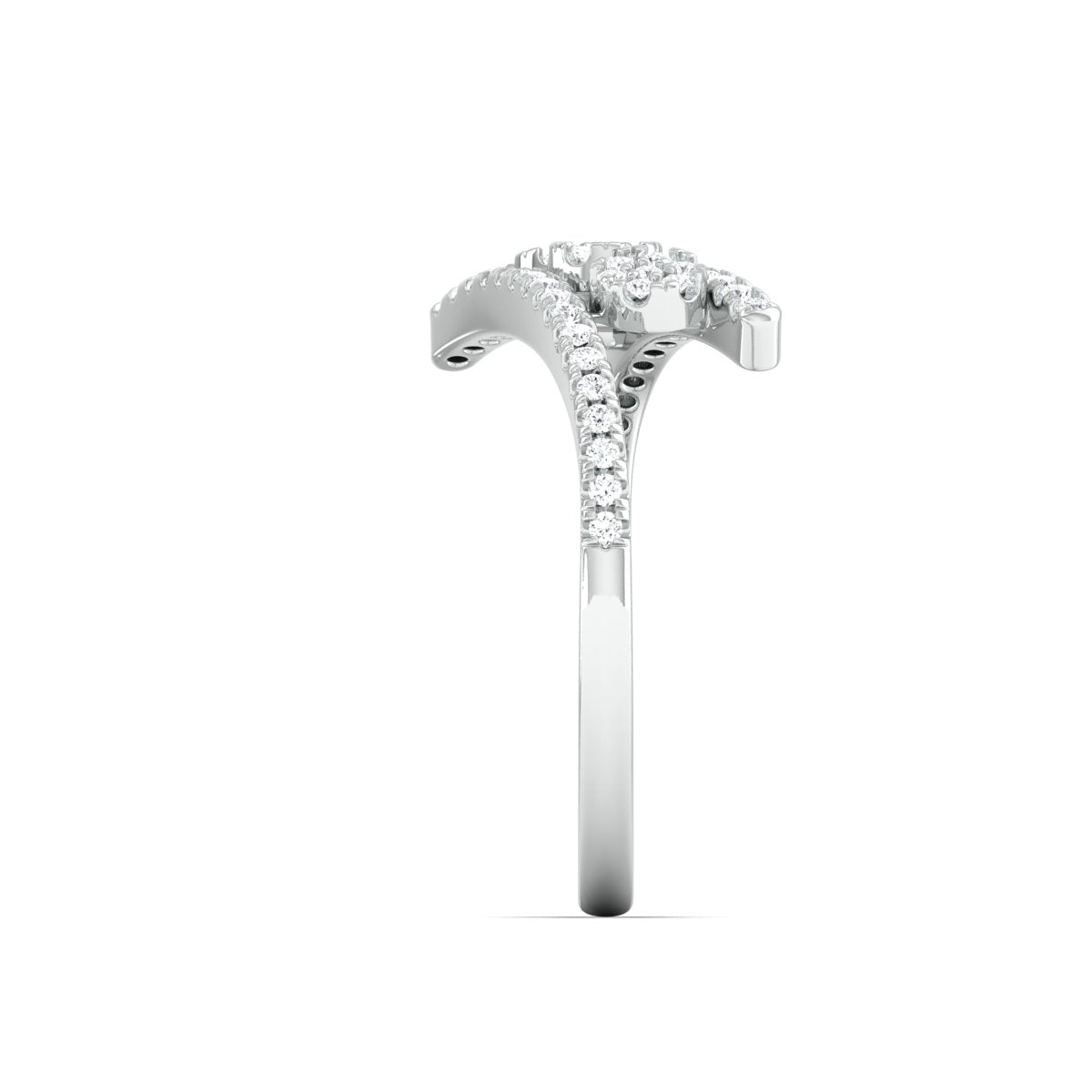 Designer Platinum Ring with Diamonds for Women JL PT 974   Jewelove.US