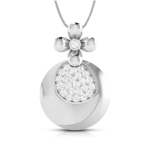 Platinum Diamond Pendant Set for Women JL PT P BT 40-A