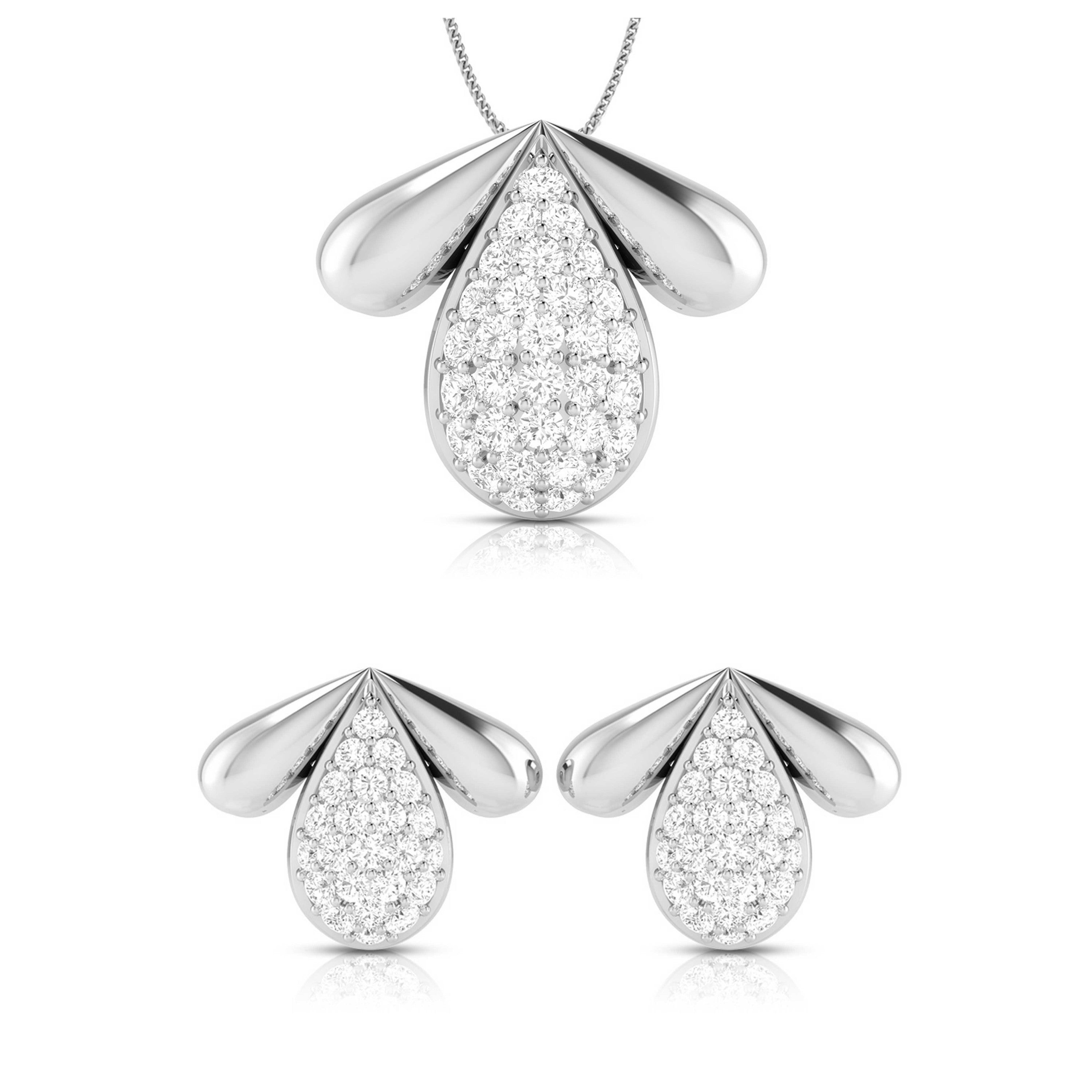 Beautiful Platinum Diamond Pendant for Women JL PT P 41-A  Pendant-Set Jewelove.US