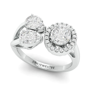 Diamond Platinum Ring for Women JL PT 1008