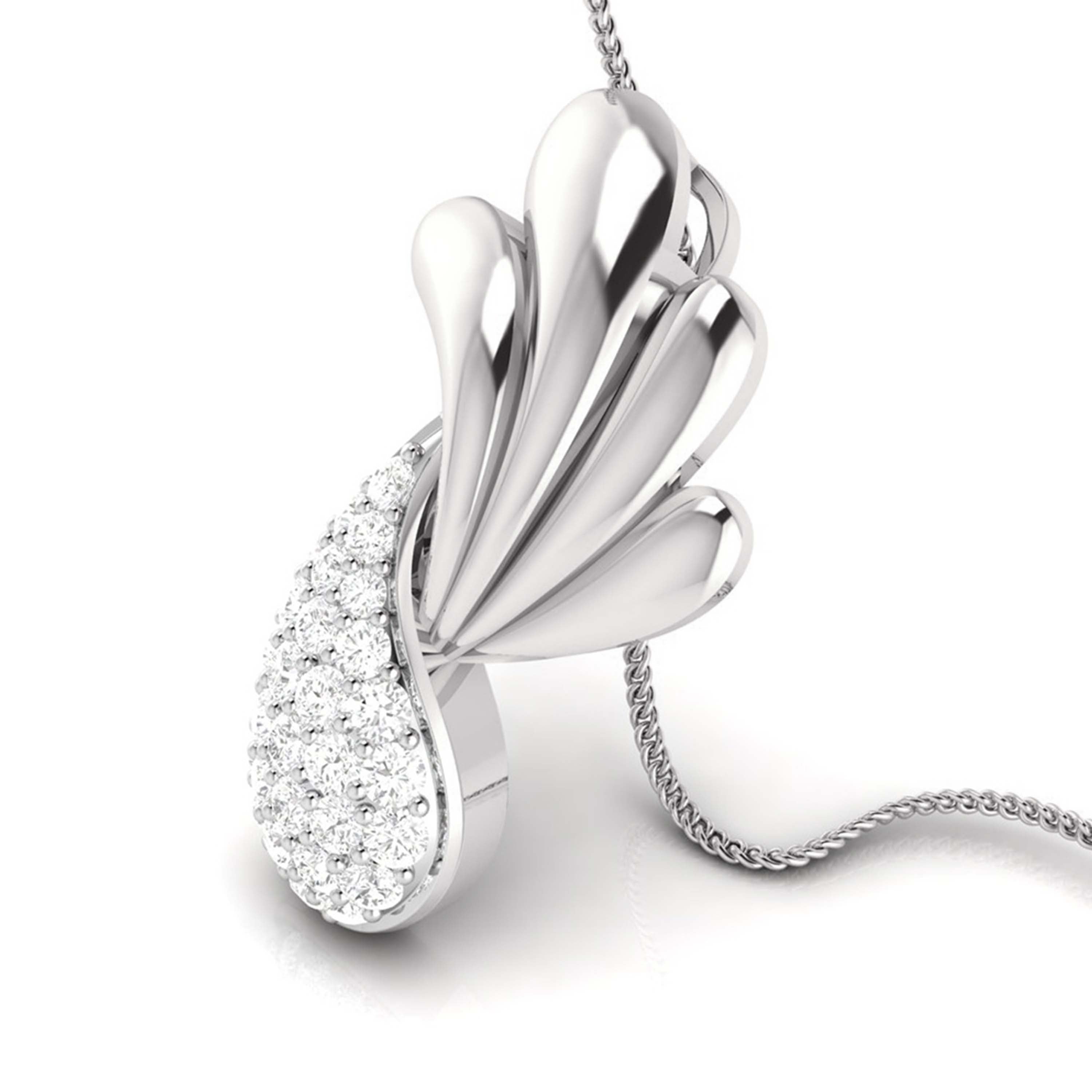 Designer Platinum Diamond Pendant for Women JL PT P BT 42-G   Jewelove.US