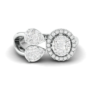 Diamond Platinum Ring for Women JL PT 1008