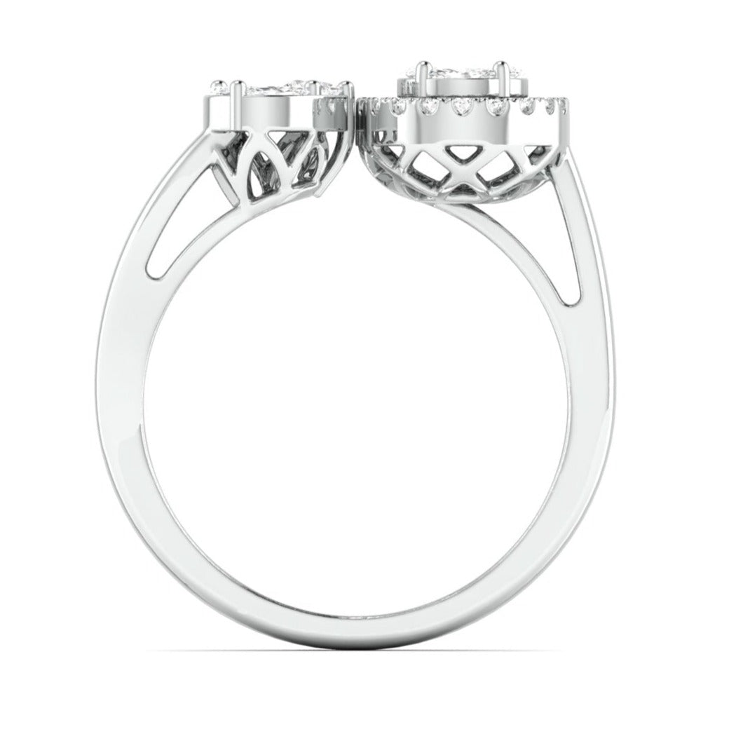 Diamond Platinum Ring for Women JL PT 1008