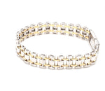 Load image into Gallery viewer, Designer Platinum &amp; Yellow Gold Bracelet for Men JL PTB 777   Jewelove.US

