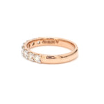 Load image into Gallery viewer, 18K Rose Gold Half Eternity Ring with Diamonds for Women JL AU US-0003   Jewelove.US
