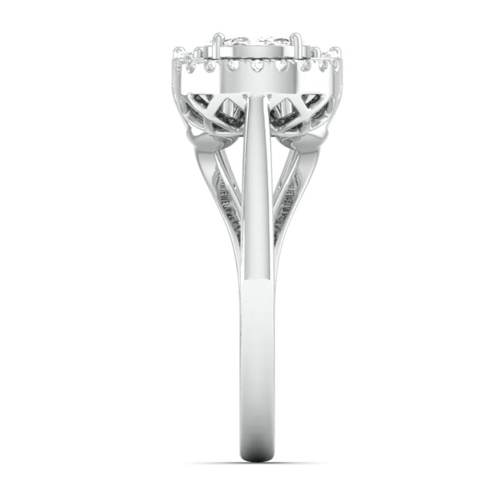 Diamond Platinum Ring for Women JL PT 1008