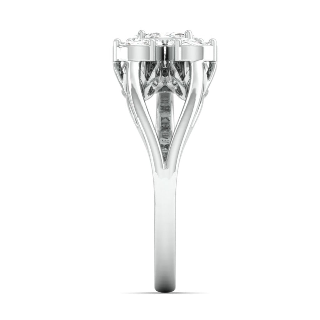 Diamond Platinum Ring for Women JL PT 1008