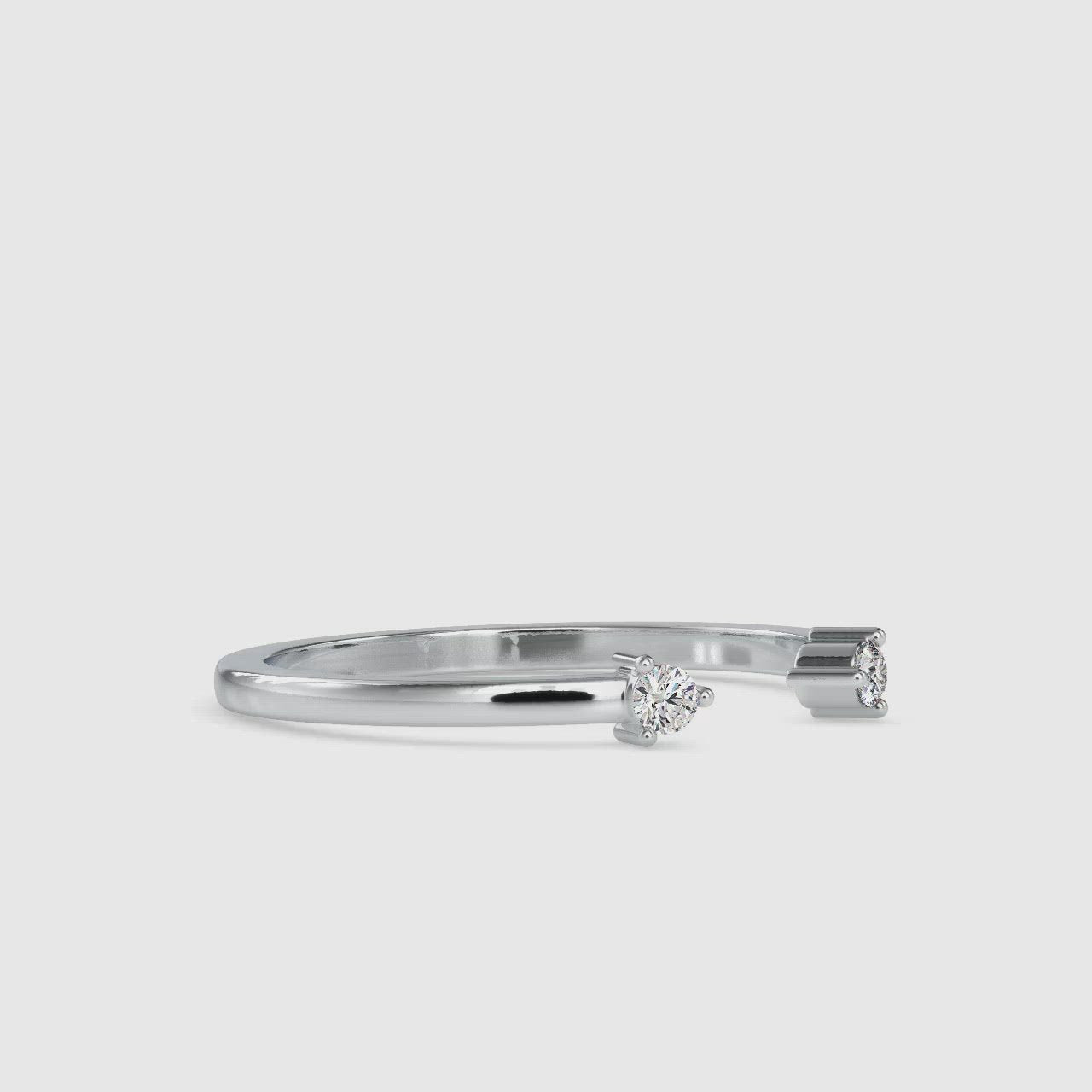Platinum Diamond Ring for Women JL PT 0083