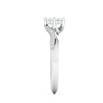 Load image into Gallery viewer, Princess Cut Solitaire-look Platinum Engagement Ring for Women JL PT 1010
