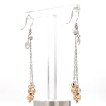 Load image into Gallery viewer, Japanese Platinum Earrings with Rose Gold for Women JL PT E 278

