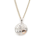 Load image into Gallery viewer, Rose Heart Pendant in Platinum &amp; Rose Gold Fusion JL PT P 214   Jewelove.US
