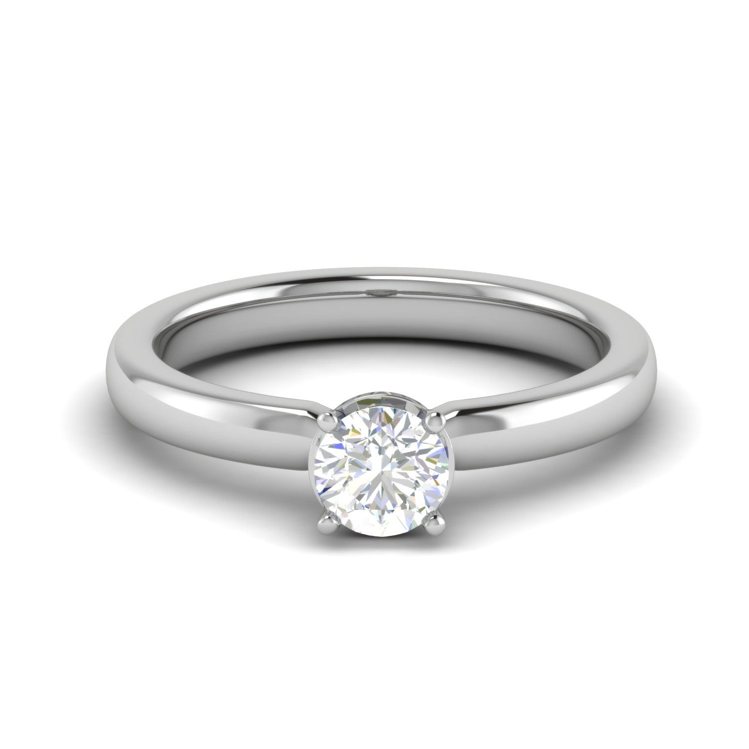 0.50 cts Solitaire Platinum Ring JL PT RS RD 111   Jewelove.US